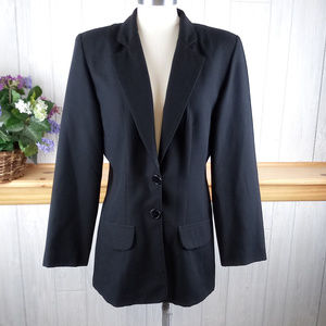 Vintage 90s DAILY HABIT Black Blazer Jacket Career